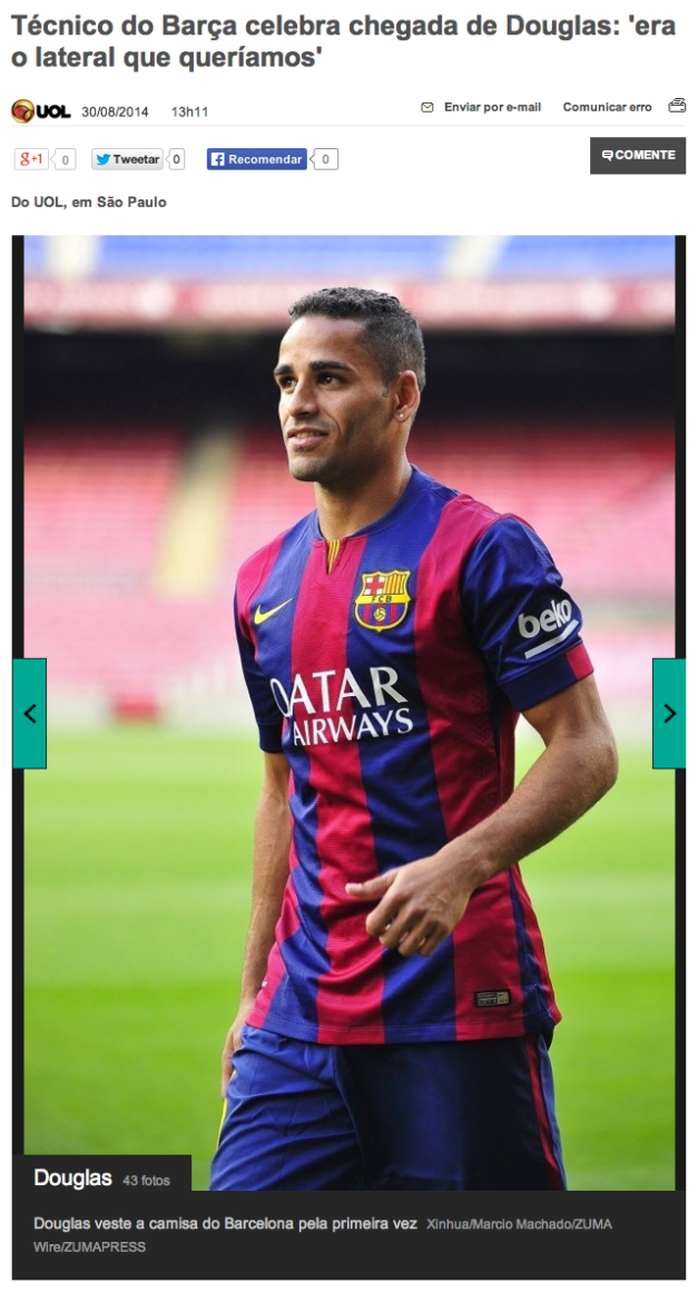 Xinhua:Marcio Machado:ZUMA Wire