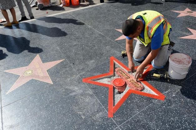Trump Star Vandalized On Hollywood Walk Of Fame
