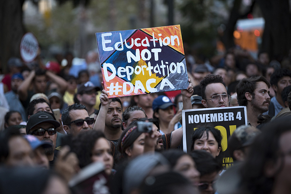 DACA Supporters Protest in Los Angeles